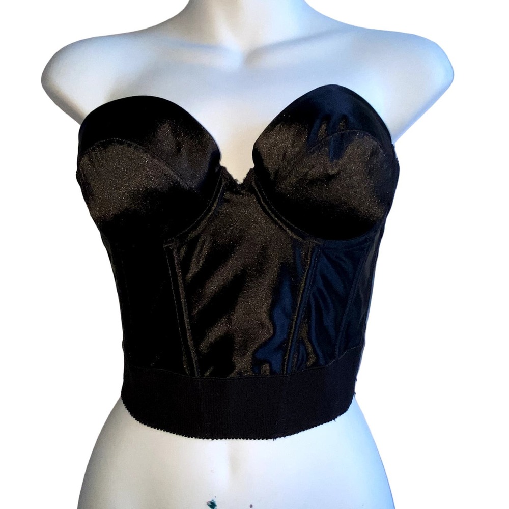 Wonderbra Black Corset Undergarment Bra Size 34B